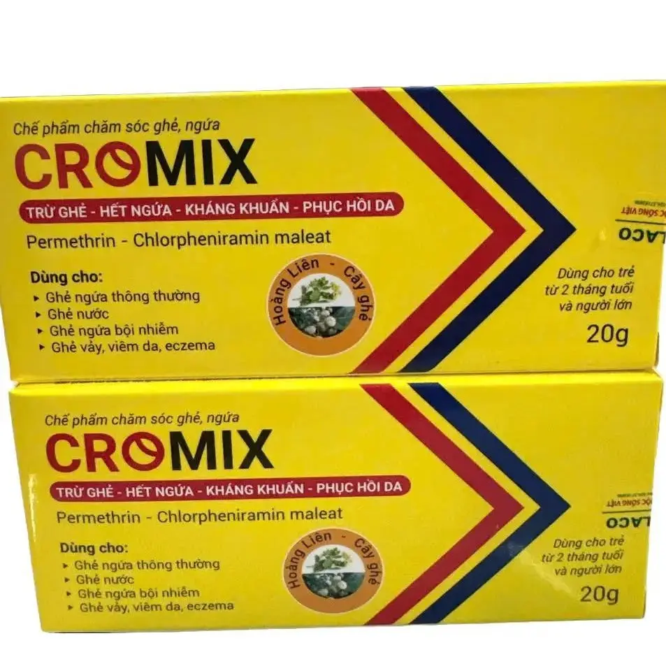 Tuýp Bôi Điều Trị Ghẻ , Demodex - Cromix Permenthrin (BV KST)