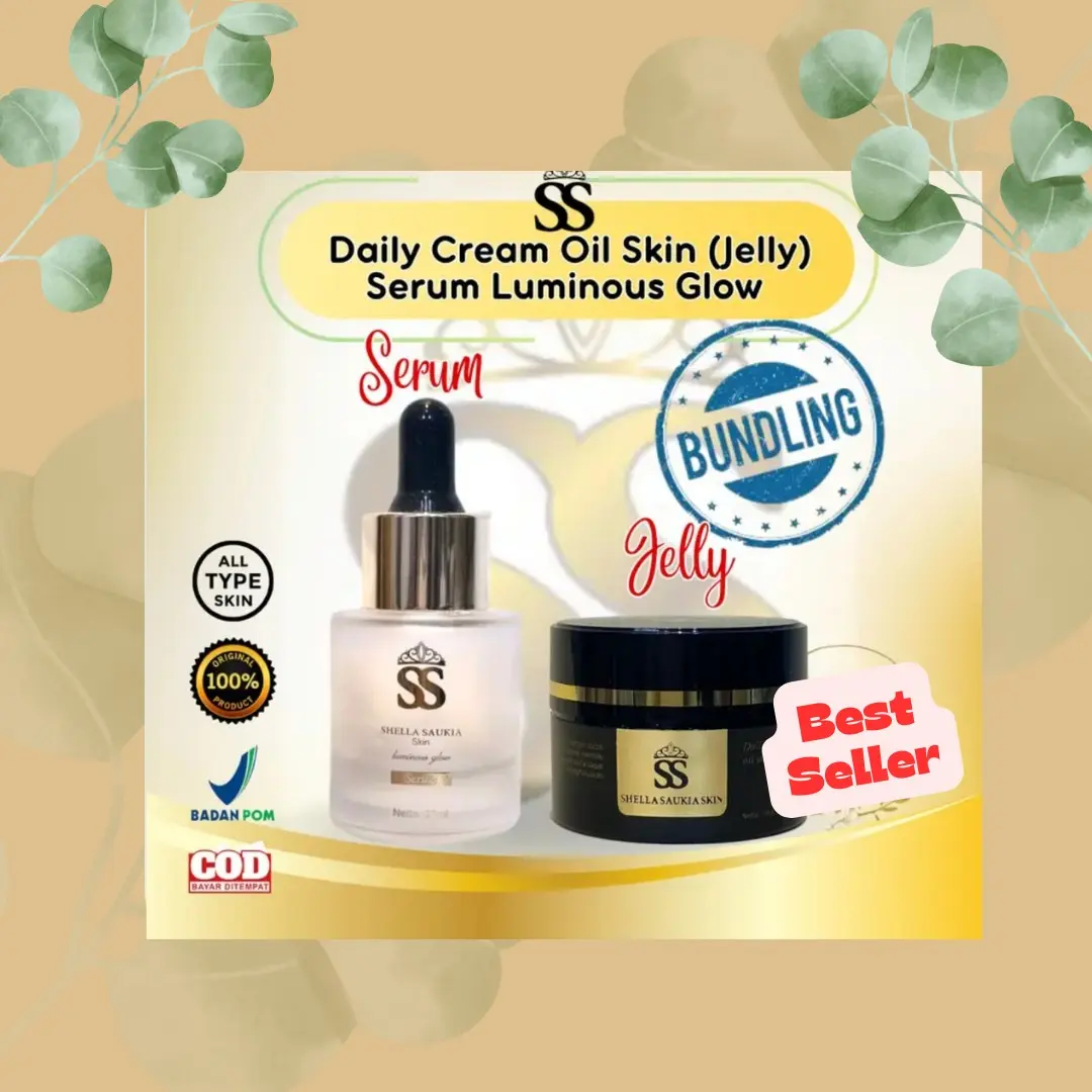 (Dapat 2) SERUM + JELLY TOTOL Shellasaukia (Mencerahkan Wajah)