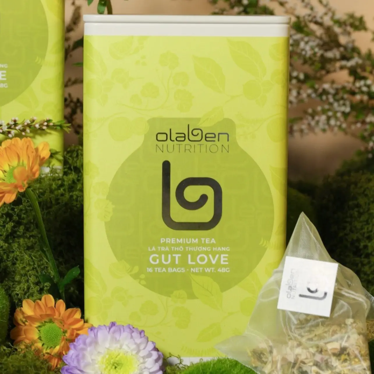 [CHÍNH HÃNG]OLABEN GUTLOVE Hộp Trà Thảo Mộc Từ Thiên Nhiên OLABEN NUTRITION - Gut Love Tea 48g