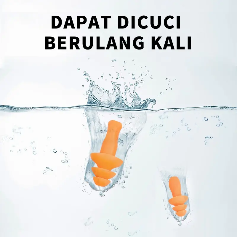 Silicone Earplugs/peredam suara kuping silikon ear plug/Earplugs Tidur Peredam Suara Nyaman-Ms.Pepeleria 2