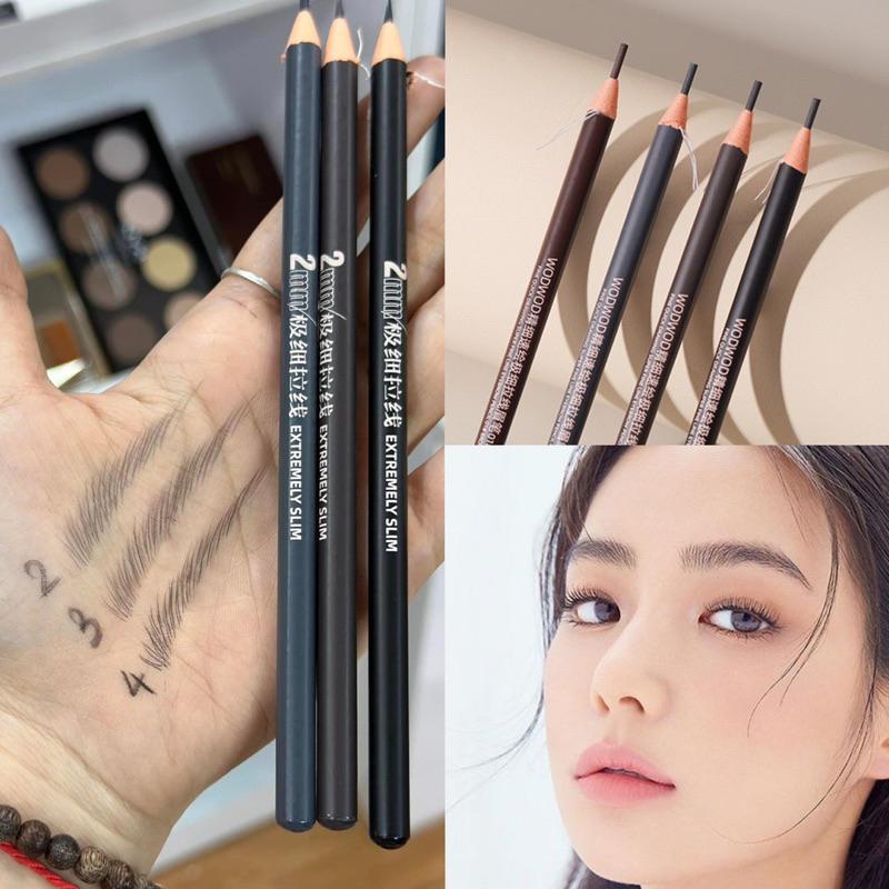 Chì xé kẻ mày Wodwod đầu cứng nét mảnh 2mm phẩy sợi