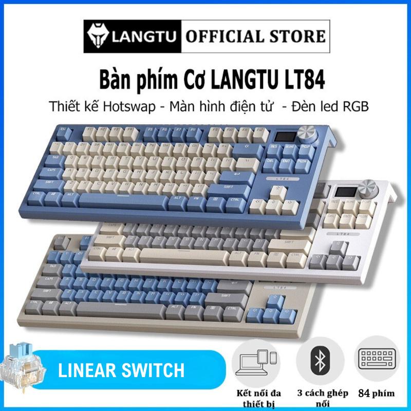 Bàn Phím Cơ LANGTU LT84 Có HOTSWAP Có Núm Xoay LED RGB