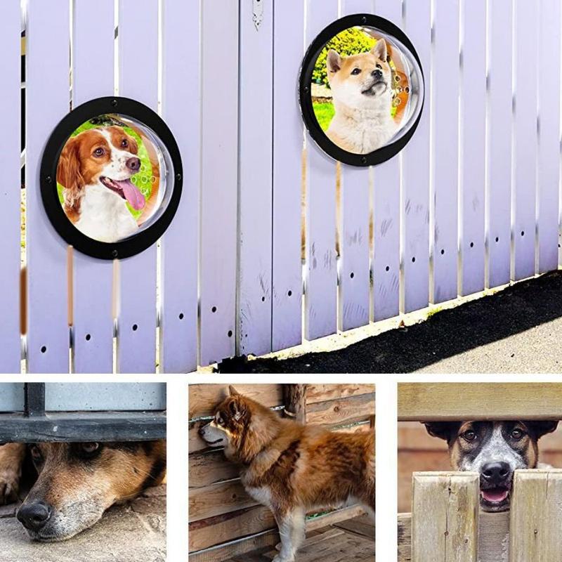 Product Introduction of Practical Pet Peek Window Transparent Dome Dog Window With Air Holes Pet Supplies for Puppy 8