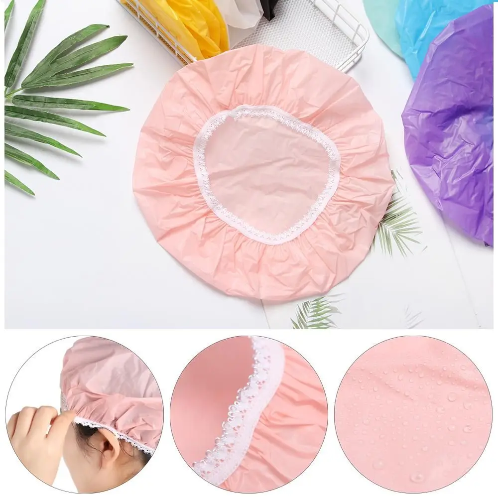 Đồ Dùng Phòng Tắm Mới, Sản Phẩm Salon, Mũ Tắm Không Thấm Nước, Mũ Tắm, Dây Co Giãn, Bảo Vệ Tóc