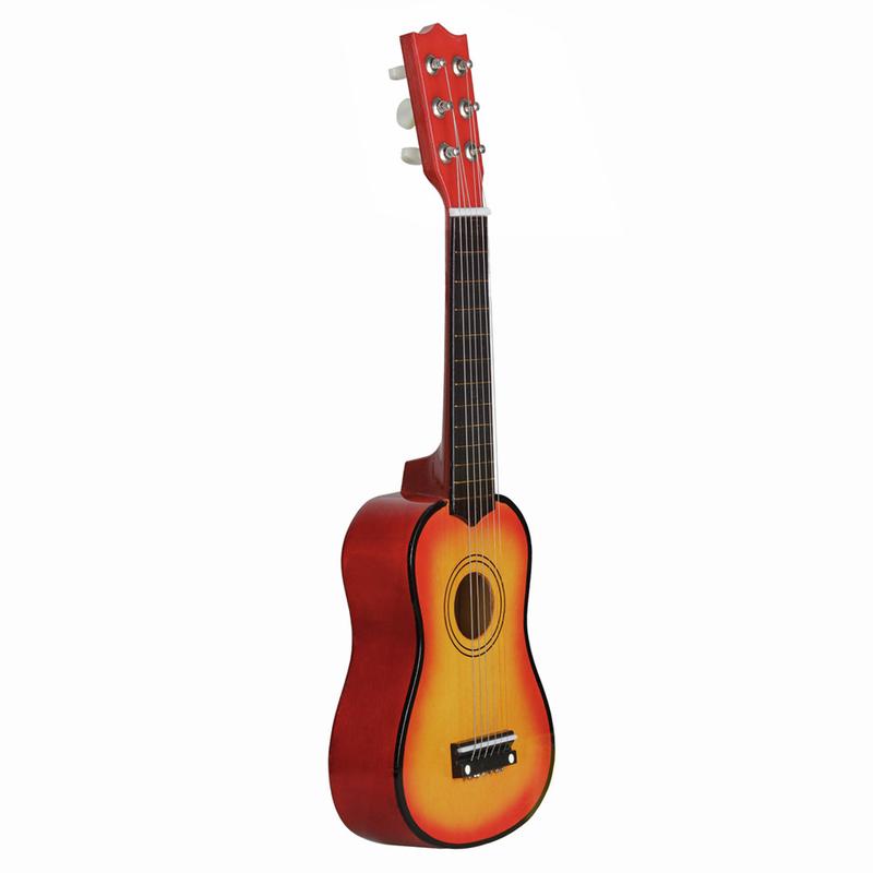 Product Introduction of Cross-border Hot-selling Colorful Basswood 21inch Small Guitars Children's Toys Playable Wooden Guitars Wholesale Starting from 20pcs Guitar 17