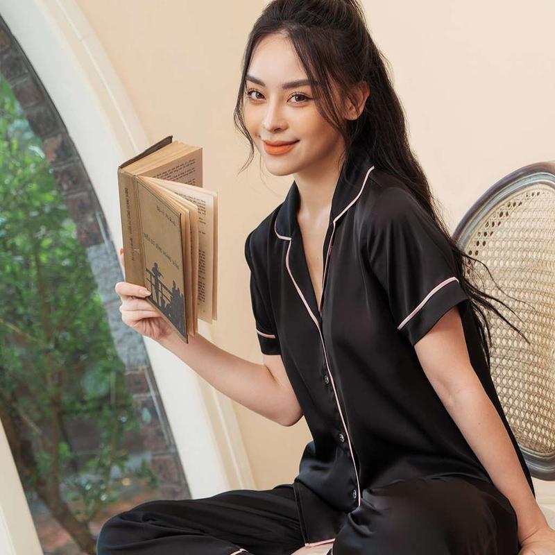 Bộ Đồ Ngủ Pijama Áo Cộc Quần Dài Loirechic PCD07 2