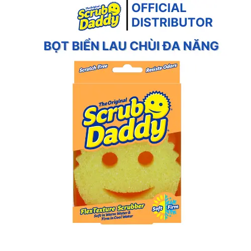 Scrub Daddy ( Miếng Bọt Biển 1 Mặt )- Miếng bọt biển nhà bếp chống bẩn và mùi hôi