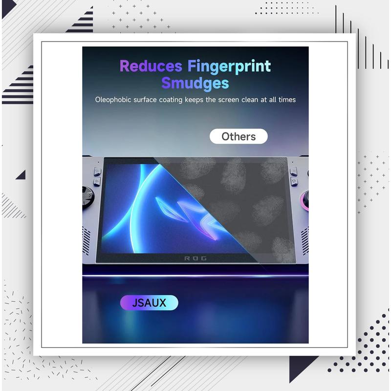 [ 2 Pack ] Official JSAUX Anti Glare / Matte 9H Hardness HD Tempered Glass Screen Protector ASUS ROG Ally / X & MSI CLAW 4