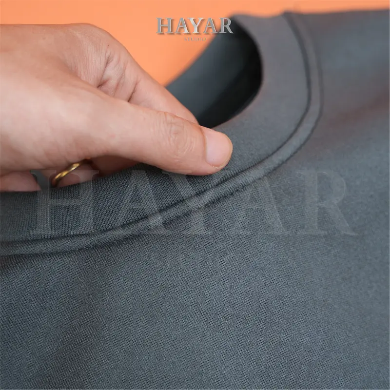 SET 3 Áo Sweater HayaR Nỉ Bông Cổ Tròn Nam Nữ Form Rộng Big Size Cổ Tròn Menswear Nhung Hoodie Dài Tay 7