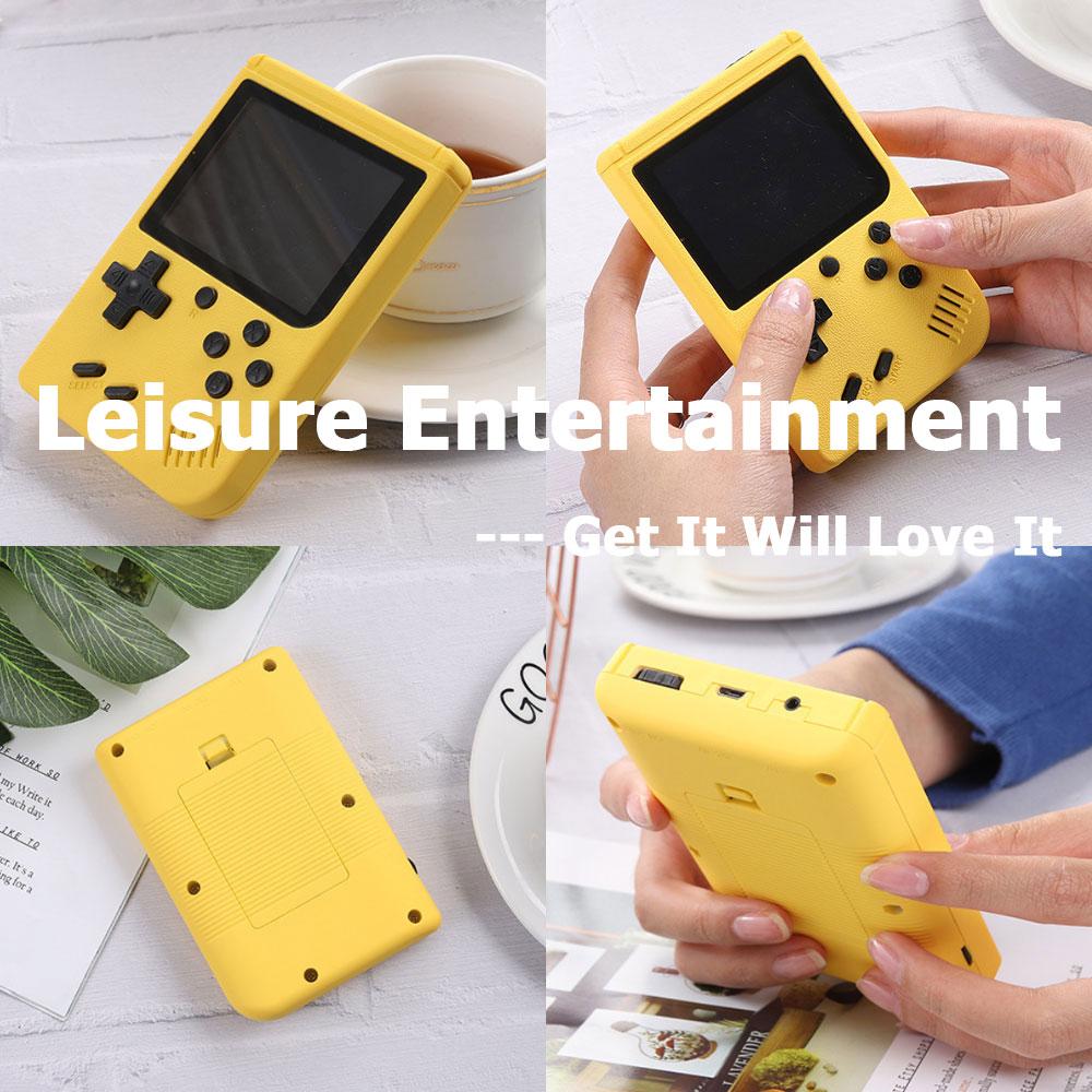 5 Color 500 Games Video Console Mini Portable 8-bit Handheld Game Player Retro AV Out LCD Gaming Consoles with Controller for TV