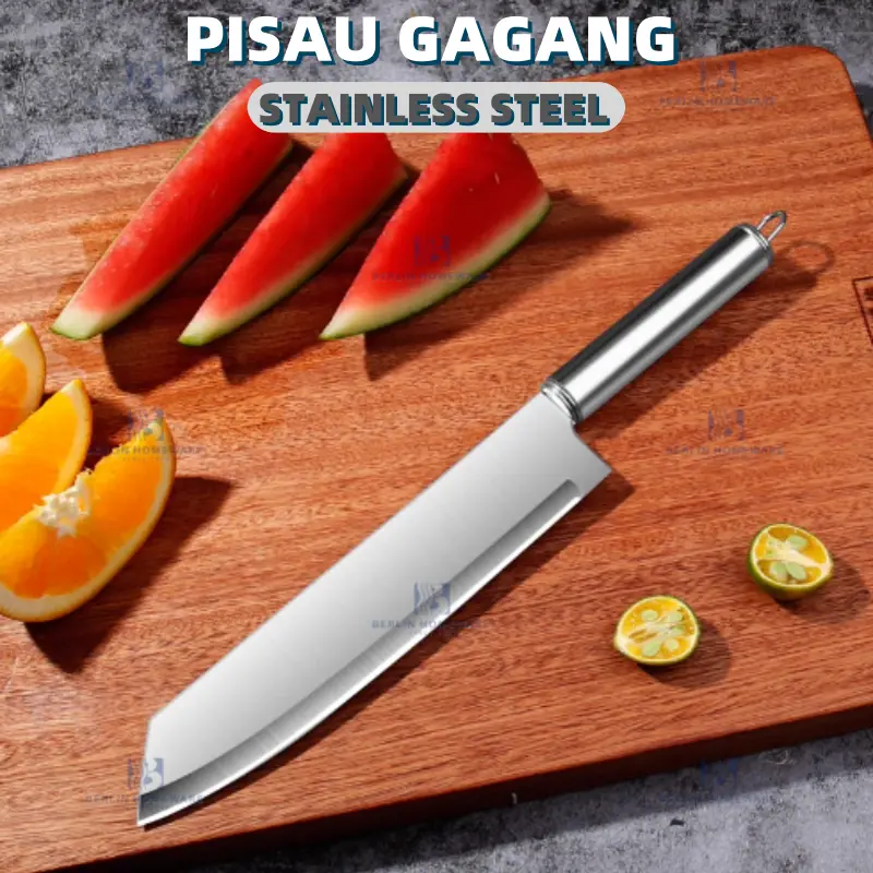 Pisau Gagang Stainless Steel Murah Pisau Tajam Pisau Sayur Daging Buah Premium Knife Kitchenware