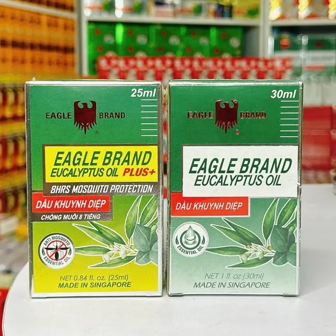 Dầu khuynh diệp con Ó Eagle Brand Eucalyptus oil Singapore 25ml, 30ml 1