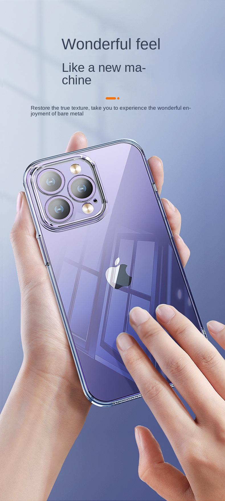 Product Introduction of Apple 16/15/14/13/12/11/X Phone Case Iphone15pro Transparent Soft Case 14pro Four-Corner Drop-Resistant Ultra-Thin 13pro12 Protective Case Drop-Resistant 2