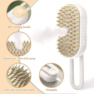 RG SISIR UAP KUCING 3IN1 Pet Grooming Brush Spray Massage Comb 3 in 1 Cat and Dog  Gagang Puter
