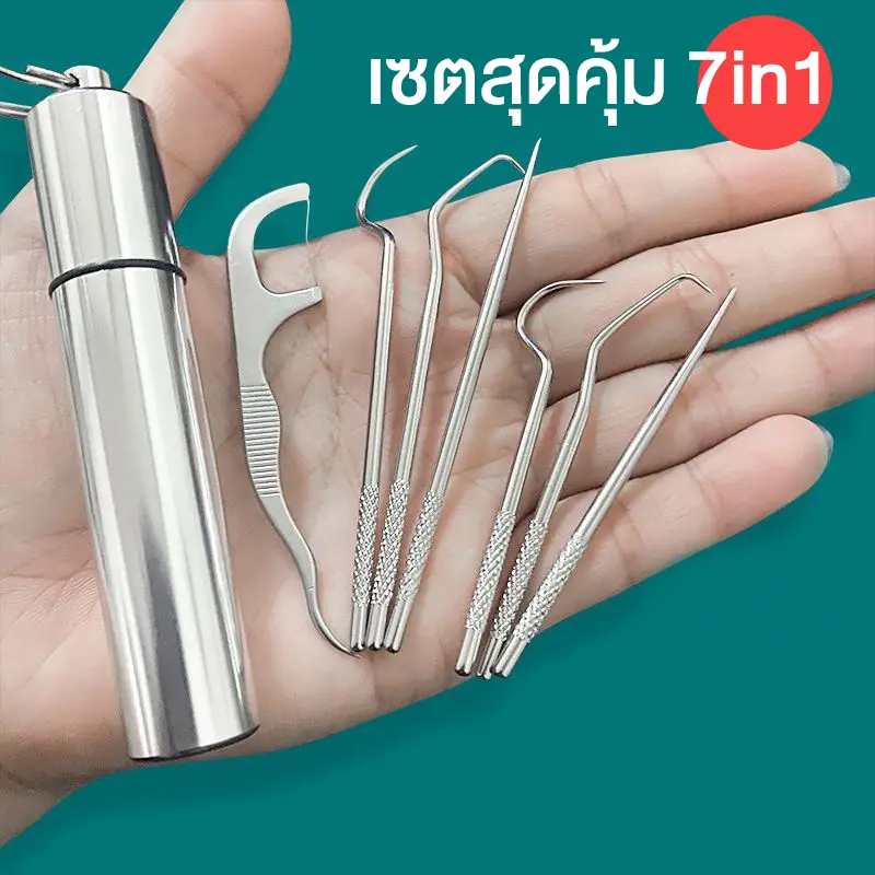ไม้จิ้มฟัน กล่องไม้จิ้มฟัน กล่องใส่ไม้จิ้มฟัน ไม้จิ้มฟันสแตนเลส แบบพกพา