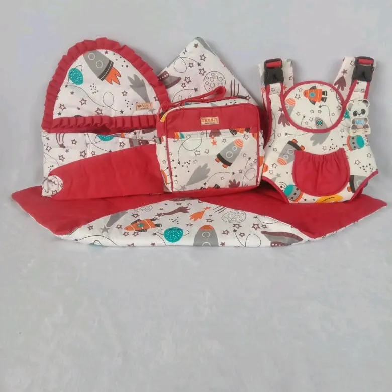 Paketan Hemat 4 in 1 Gendongan Samping Renda, Gendongan Depan, Selimut, Tas Kecil Bayi Balita Cewek Cowok   Perlengkapan Bonceng 4