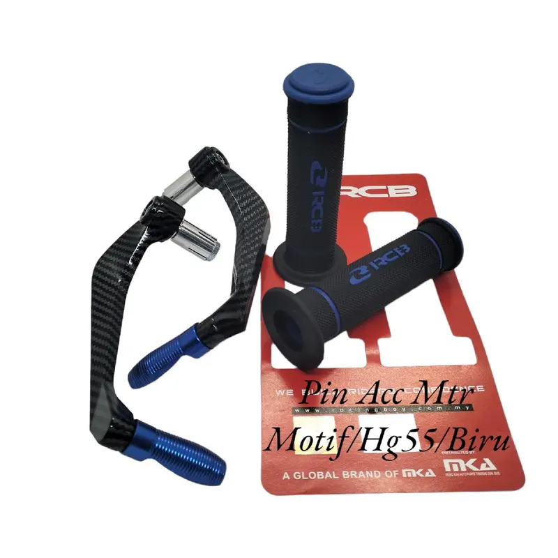PAKET VARIASI MOTOR PROGUARD KARBON SABIT PLUS + HANGRIP RCB HG55/HG66 HITAM 5