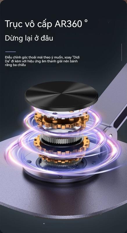 Product Introduction of Mới tất cả kim loại điện thoại di động đứng máy tính để bàn gấp xoay di động lười biếng đứng máy tính bảng văn phòng phổ quát theo đuổi chương trình truyền hình trực tiếp Titan Phụ Kiện 3