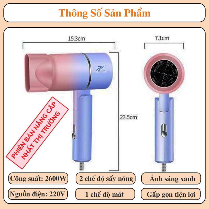 Product Introduction of Máy Sấy Tóc 2 Chiều ZLIFE, Tạo Kiểu Tóc Chuyên Nghiệp, Chính Hãng ZLIFE - 2600, Công Suất Lớn, Gấp Gọn - Mang Theo Du Lịch 7