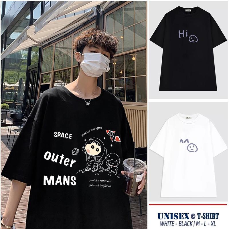 Áo thun nam, áo thun nữ tay lỡ unisex SHIN, áo phông cotton form rộng oversize streetwear Phong cách Hàn Quốc