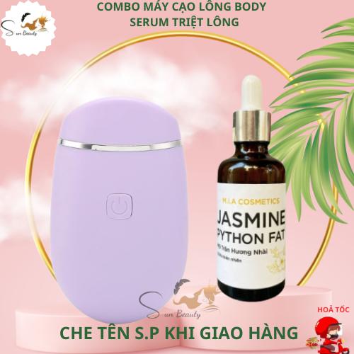 Máy cạo lông mini cầm tay tại nhà triệt lông body vùng kín nách tay mép Và serum nha đam - máy cạo lông chính hãng Tông Đơ Máy Cạo Râu