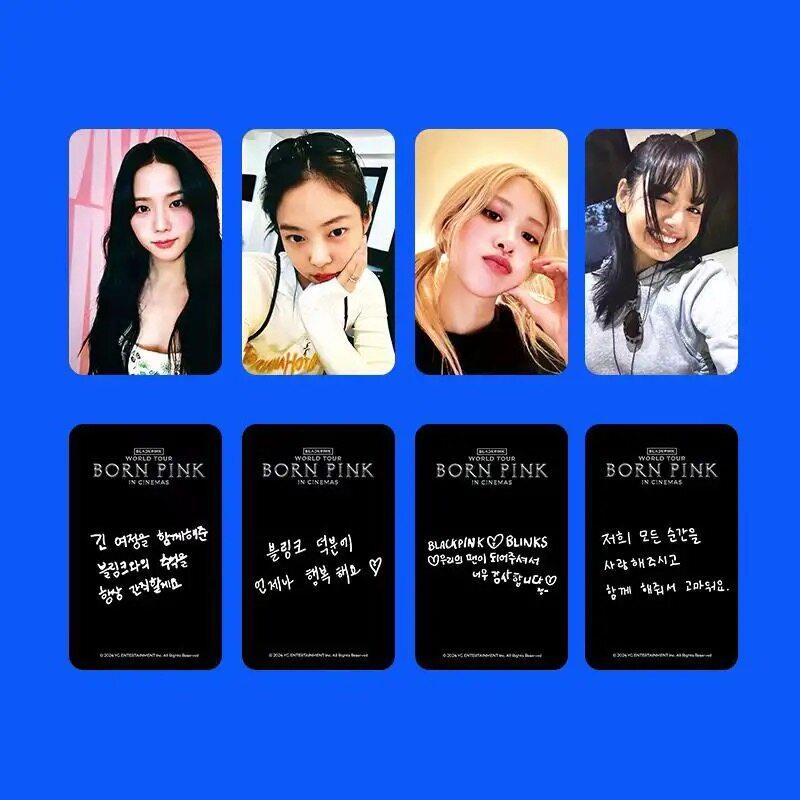 Product Introduction of BLACKPINK 8TH ANNIVERSARY Born Pink In Cinema PhotoCard Jisoo Lisa Jennie Rose Photo Cards 4 Per Set 20