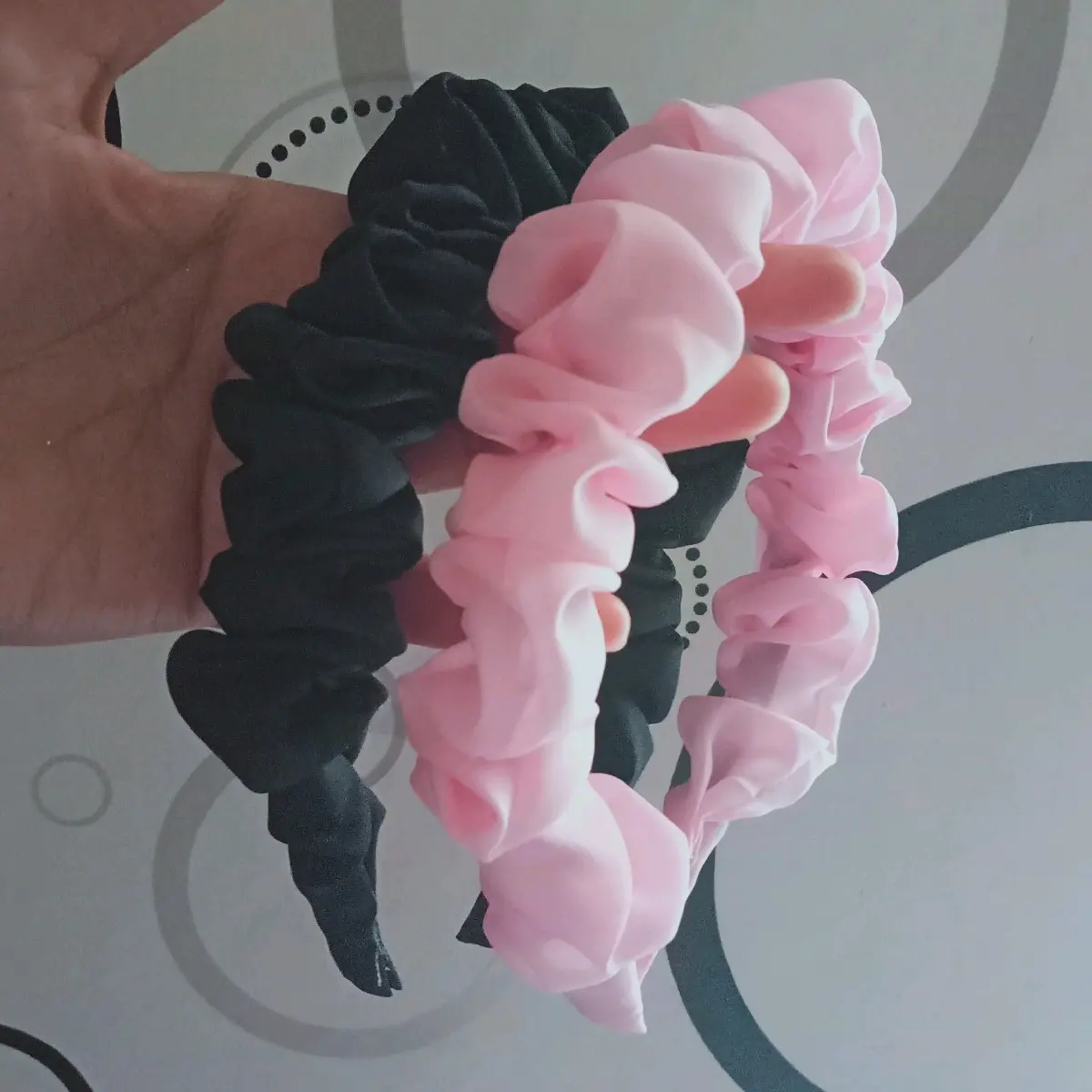 1 pcs bandana wanita kain scrunchie harian Katun Headbands