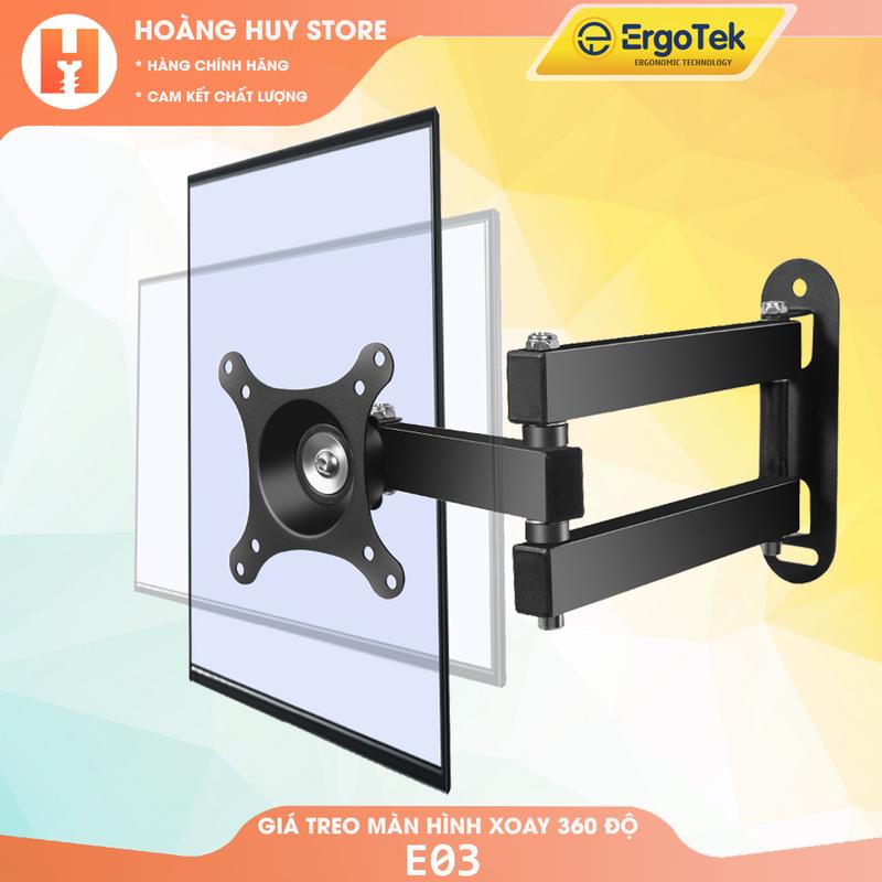  Giá Treo Màn Hình Máy Tính Gắn Tường ErgoTek E03 14 - 32 Inch - Tay Treo Màn Hình Xoay 360 Độ Tiện Lợi Khi Sử Dụng 