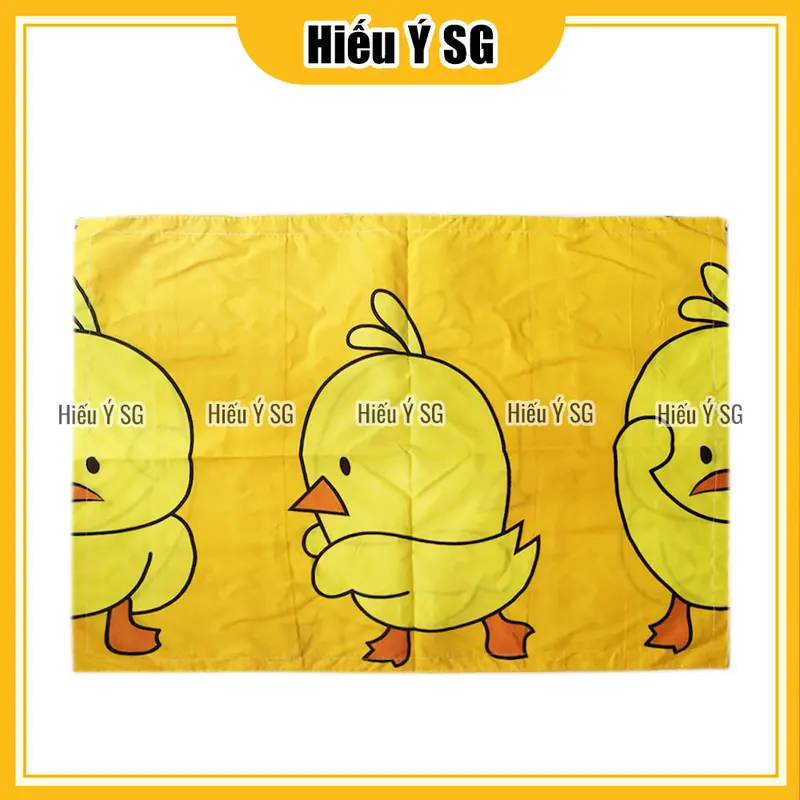Áo gối 30x50cm cotton poly Hiếu Ý không khoá kéo cho ruột gối nhỏ, gối trẻ em 3