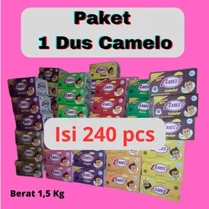 Serbuk Es Camelo 1 Dus Isi 240 pcs Drink Instan Minuman Bubuk - Praktis dan Mudah Disajikan - Powder