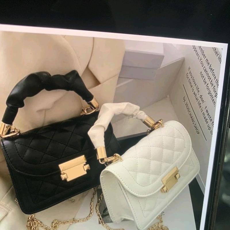  Túi xách quai rúm sang chảnh nữ đựng điện thoại có quai xích đeo chéo và ngăn kéo khóa - Bag 