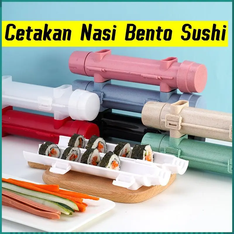 Sushi Maker Sushi Making Alat Gulung Cetakan Pembuat Bento Makanan Jepang Nasi Nori Lengkap Unik Kitchenware 0