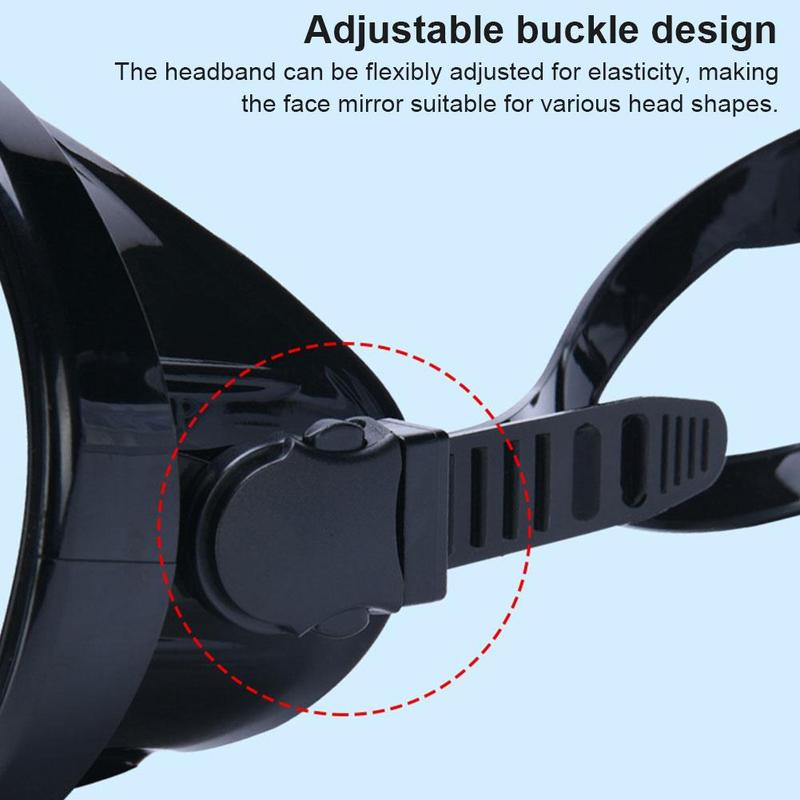Product Introduction of Underwater Diving Masks Snorkeling Adult Oval Silicone Anti-Fog Goggles Swimming Fishing Men Women Wide View Adjustable Strap 43