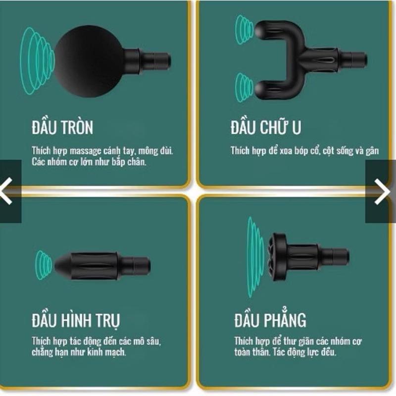 Máy massage cầm tay mini KM-720, 4 đầu massage và 6 chế độ massage 2