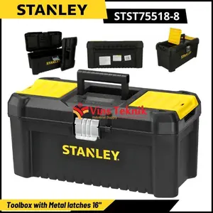 STANLEY STST75518-8 Tool Box Kotak Alat Plastic Tool Box 16"