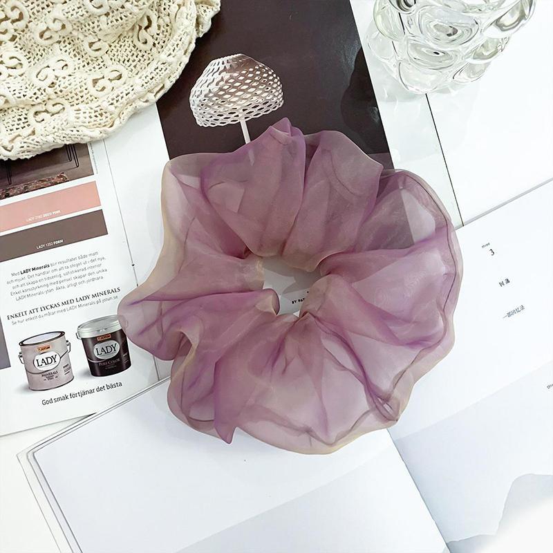 Product Introduction of Dây Buộc Tóc Cỡ Lớn, Thời Trang Ngọt Ngào Và Thanh Lịch, Phong Cách Cổ Điển Scrunchies Voan Nhăn, Dành Cho Phụ Nữ Và Trẻ Em Gái, Phụ Kiện Tóc, Hàng Mới Về Năm 2024 26