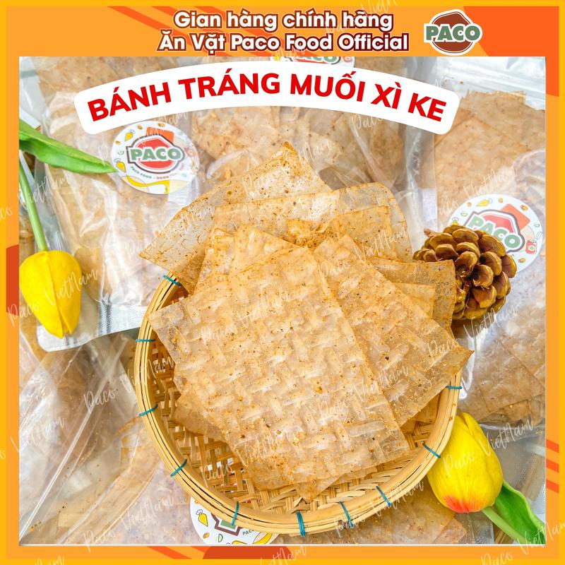 TÚI 500g BÁNH TRÁNG MUỐI SẶC TÔM NHUYỄN XÌ KE CAY MÓN ĂN HOT HIT BÁNH TRÁNG TÂY NINH-Đồ ăn vặt snacks Food Thức Ăn