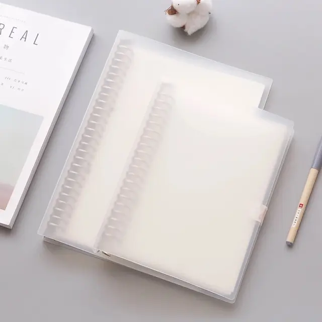 PAPER INCLUDED Loose Leaf Metal Clip Binder A5/B5/A4 (20/26/30 Holes)
