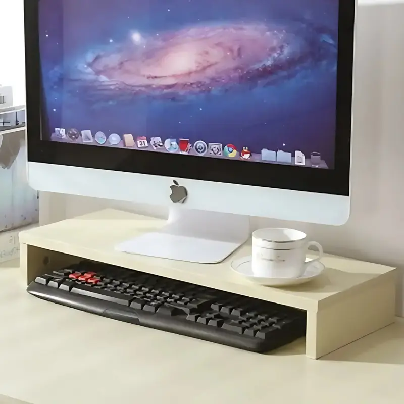 STAND MONITOR PANJANG / MEJA KAYU TV, KOMPUTER, LAPTOP 0