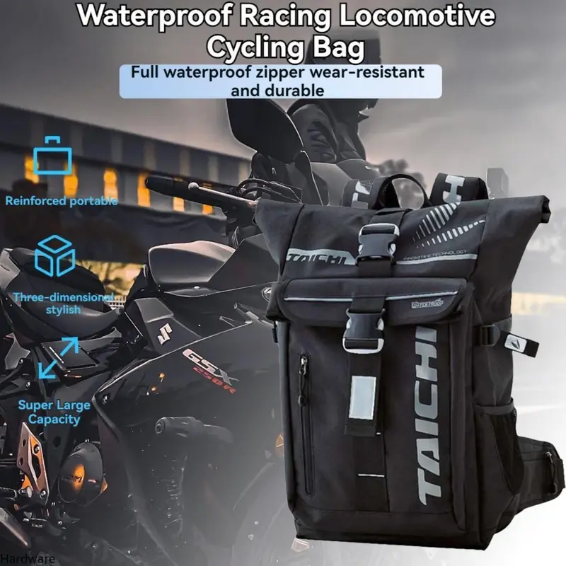 Waterproof Motorcycle Duffel Bag Outdoor Racing & Riding Backpack ...