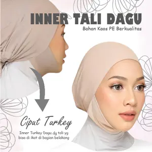 Ciput Dagu Antem Syari / Inner Tali Dagu Dubai Ciput Tali Dagu / Inner Hijab Bahan Kaos Premium