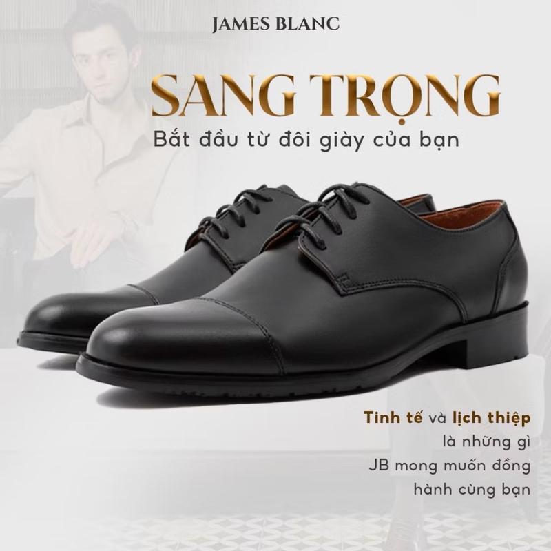  JB James Blanc Giày Tây Nam DO-14 Derby Da Bò Nhập Khẩu Cao Cấp Mềm Mịn Đế Phíp 3cm Sang Trọng & Lịch Thiệp Size 38-45 
