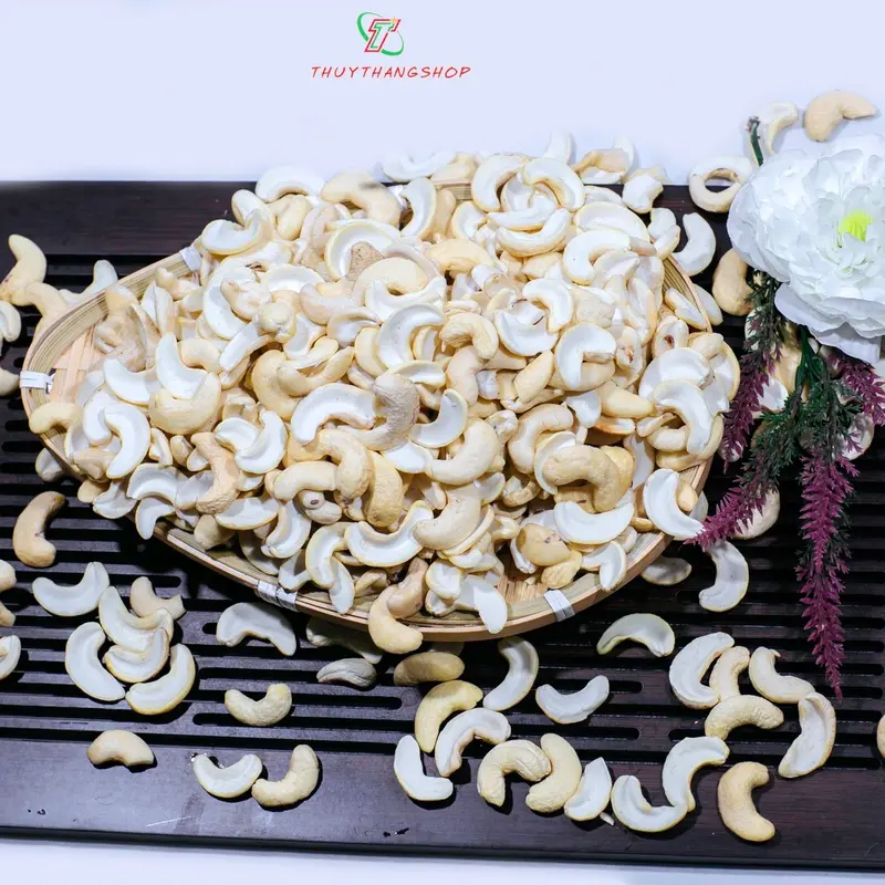Hạt Điều Thuỷ Thắng Vỡ Tươi Nấu Sữa Hạt Nhân Bình Phước (1 kg) Túi Zip - Nguyên Liệu Chất Lượng Cao Cho Sữa Hạt Cơ Thơm Ngon - Food 0