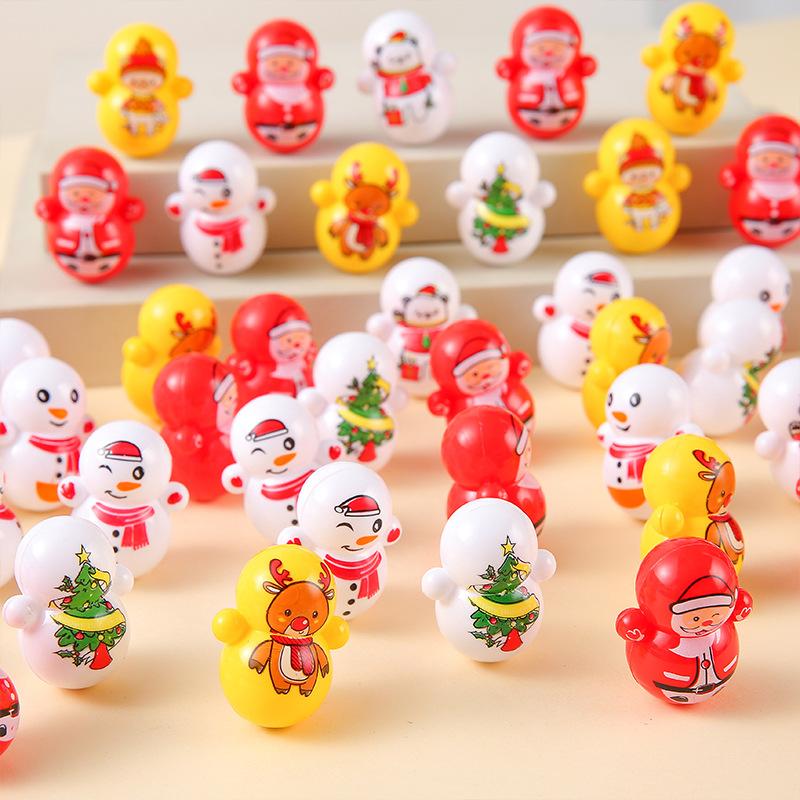 Combo 10/20/50 con lật đật mini đồ chơi doraemon, pikachu, ông già noel ... cho bé cute dễ thương giá rẻ