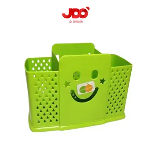 Tempat Sendok Plastik 3 Sekat Golden Sunkist TS-1083 Hijau