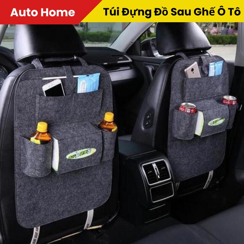  Túi đựng đồ ô tô đa năng túi treo đồ sau ghế xe hơi chất liệu nỉ - Phụ Tùng 