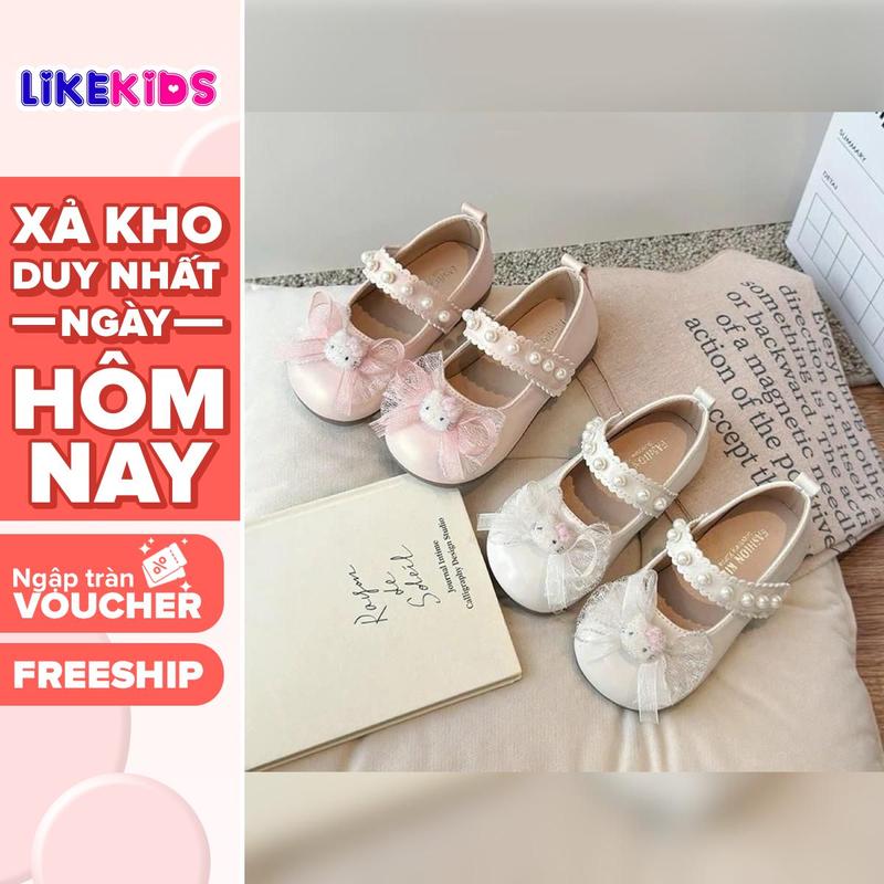  Giày BÚP BÊ cho bé gái họa tiết KITTY LikeKids G35 