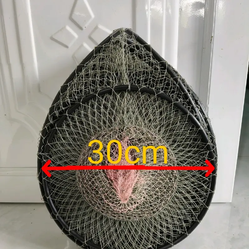combo 10 cái lờ 3 nối tròn đường kính rộng 30cm dài 52cm hôm chỉ xoắn Bắt Cá, không kèm cây 0