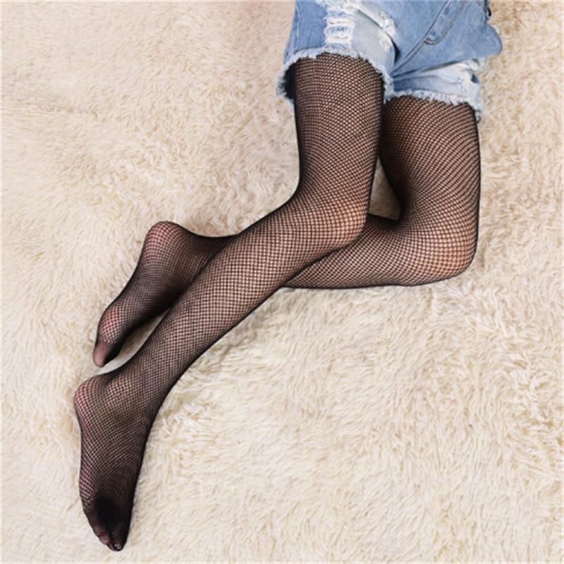 Product Introduction of Girl Lace Fishnet Stockings Black Pantyhose Mesh Tights Jeans Net Grid Stockings 7