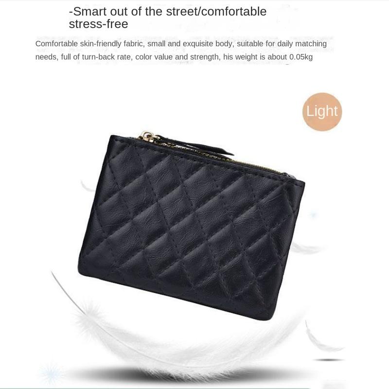 New PU Leather Mini Coin Purse Soft Waterproof Short Wallet Card Holder Women Men 6